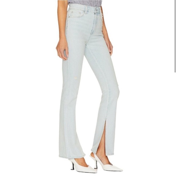 Pistola High Rise Jean Straight leg Side Split Light Blue Women’s 26 - Picture 12 of 13